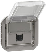 Розетка RJ45 cat.6 UTP механизъм цвят Сив IP55 Plexo New Legrand, LEGRAND, 69561L