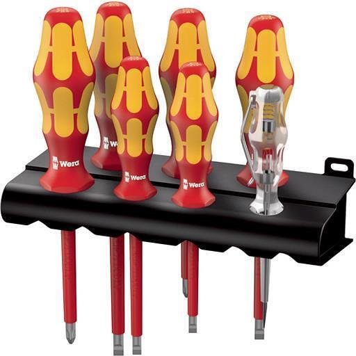 Комплект отвертки, 4х шлиц, 2х PZ и фазомер, 16x/7 Kraftform VDE 1000V Wera - W006148