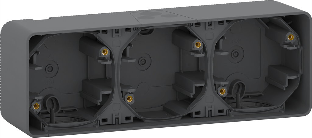 Конзола тройна хоризонтална IP55 цвят Антрацит Mureva SE, SCHNEIDER ELECTRIC, MUR37713