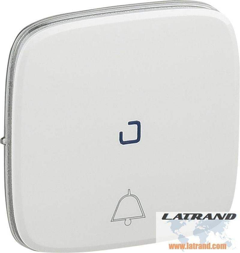 Лицев панел за бутон с подсветка и символ звънец цвят Бял Valena Allure Legrand - 755090