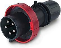 Промишлен щепсел 3P+N+Е 16A IP66/67/69 серия Optima Heavy Duty Scame, SCAME, 218.1637.KX
