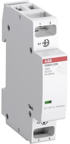 Модулен контактор ESB 20A 2NO 230ac/dc 1 мод. ABB, 1SBE121111R0620