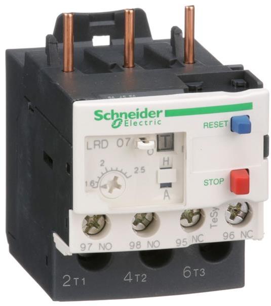 Термична защита TeSys D 1.6...2.5A 1NO-1NC SE, SCHNEIDER ELECTRIC НИСКО НАПРЕЖЕНИЕ, LRD07