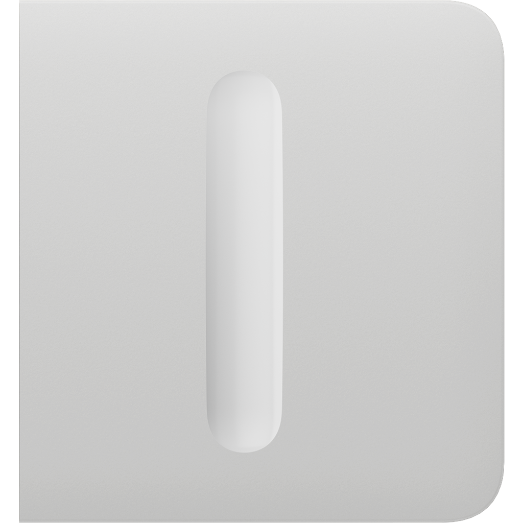 Лицев панел за Smart димер страничен, бял, SideButton Ajax, AJAX, 91252.254.WH1