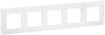Рамка 5х цвят Бял Niloe New Legrand, LEGRAND, NP115WH