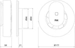 Вентилатор Smart PAX ф100-120мм, цвят Черен, 110м3/ч, 4W, 20dB PAX Norte
