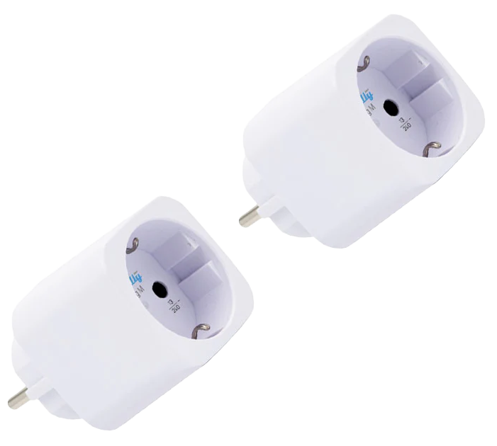 Комплект 2х адаптер Smart за контакт 1х Шуко 13A с мерител Shelly Plug M Gen3 - 074173, SHELLY, Shelly Plug M Gen3 x2