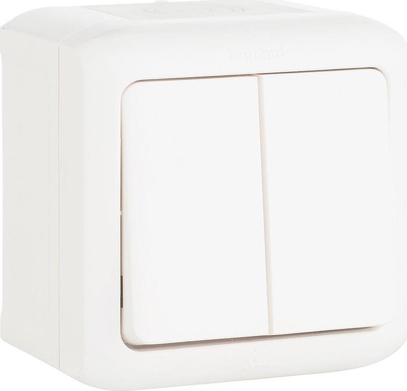 Сериен ключ IP44 открит монтаж цвят Бял Forix Legrand, LEGRAND, 782362