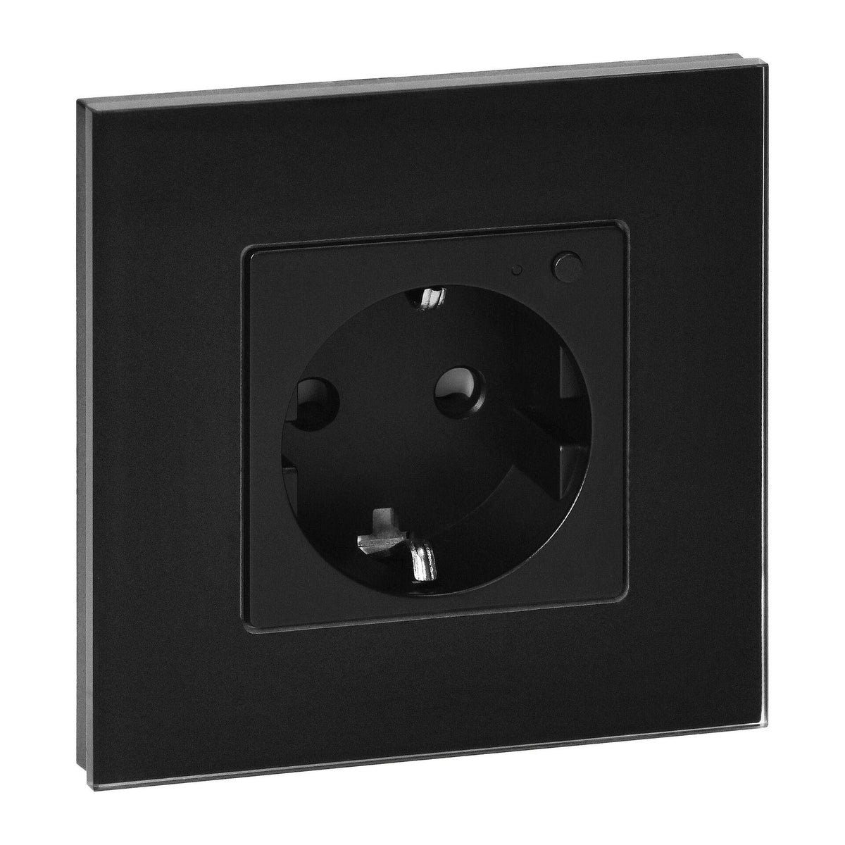Tuya Smart Wi-Fi единичен контакт за скрит монтаж, Schuko, черен - OR-SH-17205(GS)/B, ORNO