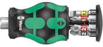 Комплект отвертка с битове, 2х шлиц, 2х PH и 2x PZ, Stubby 2 Kraftform Kompakt Wera - W008874