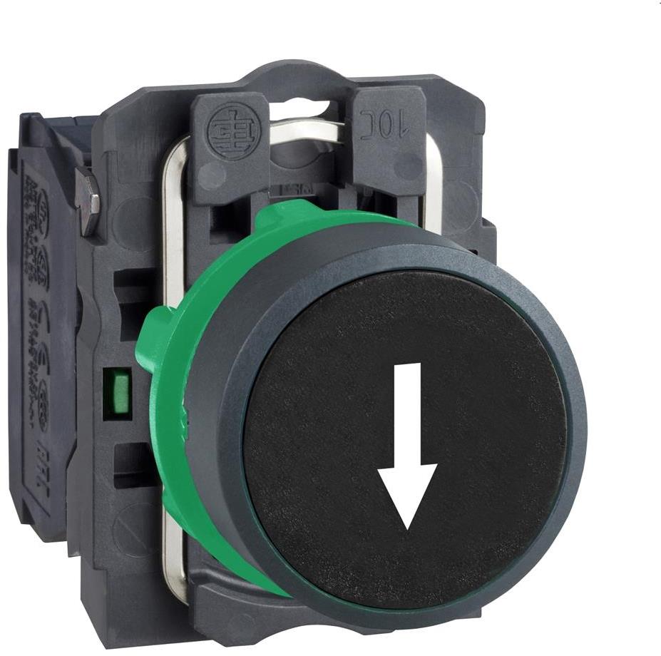 Бутон сглобен черен ↓ 1NO Ø22mm XB5 SE, SCHNEIDER ELECTRIC НИСКО НАПРЕЖЕНИЕ, XB5AA3351