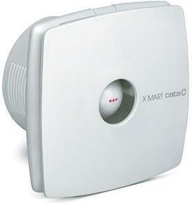 Вентилатор X-MART10T TIMER ф100мм, цвят Бял, 98м3/ч, 15W, 38dB с таймер, комплект с клапа CATA - C01011000