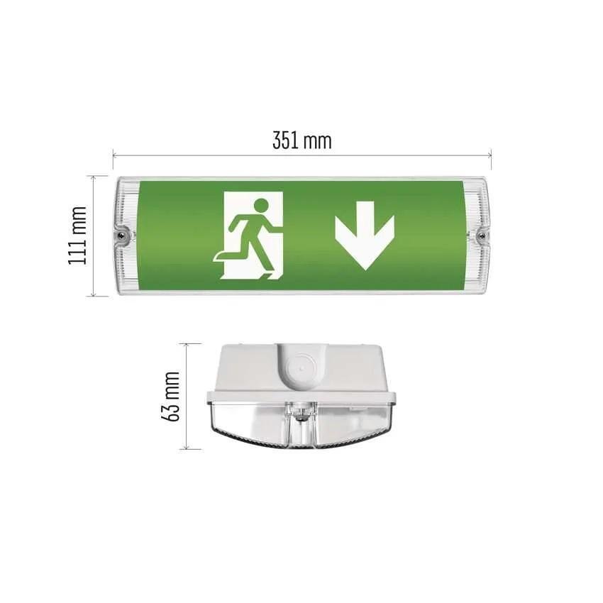 Авариен осветител LED 3W 6500K 150lm 3h IP65 открит монтаж NESSI EMOS
