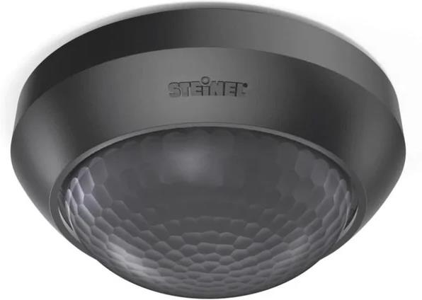 Датчик за движение PIR, за открит монтаж на таван, 360°, обхват D24m @ h=2,8m, IP54, IS 2360-3 ECO, Черен, Steinel, STEINEL, SL081706