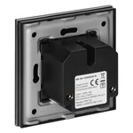 Tuya Smart Wi-Fi единичен контакт за скрит монтаж, Schuko, черен - OR-SH-17205(GS)/B, ORNO