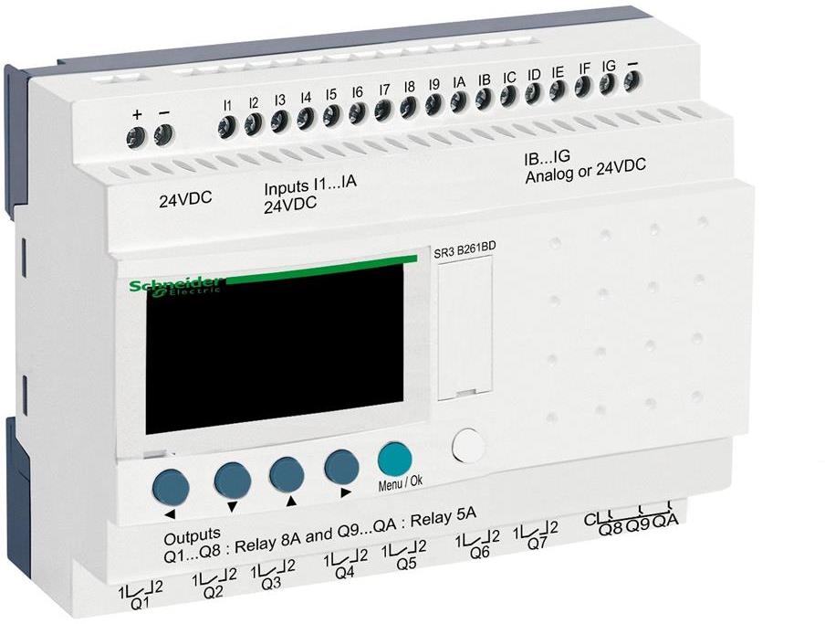 Реле логическо SR26 16 входа 10 изхода 24Vdc SE, SCHNEIDER ELECTRIC НИСКО НАПРЕЖЕНИЕ, SR3B261BD