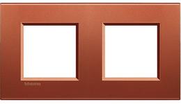 Рамка 2х2 мод. метална правоъгълна Brick LL Bticino, BTICINO, LNA4802M2RK