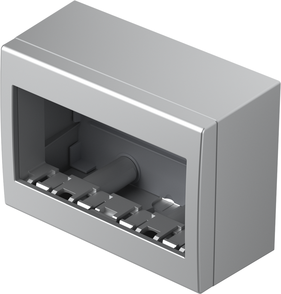 Конзола за открит монтаж IP40 4 мод. цвят Сребро мат Modul TEM, AC41ES