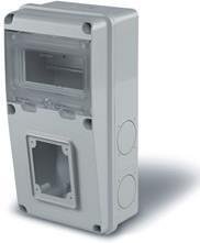 Табло за индустриални контакти и DIN модули IP55, UV, серия Enerbox /6 DIN,1х63A/ Scame-633.1014