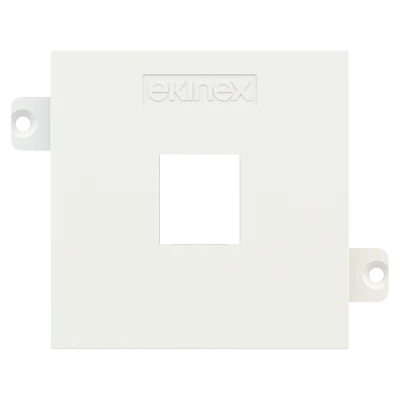 Лицев панел за 1х RJ45 Keystone 55x55 Fenix White Malè EKINEX, EK-KSC-1K-FBM