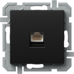 Розетка RJ45 UTP cat.5е цвят Черен Logiq TEM, KQ37BKXO