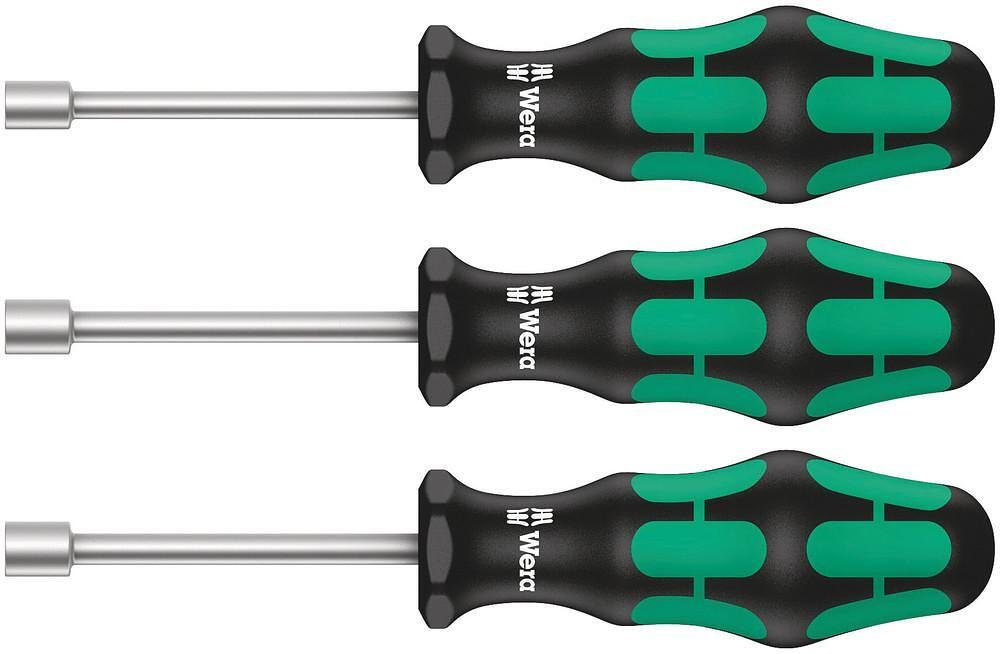 Комплект отвертки, 3x за болтове, кух ствол, 395/3 Kraftform Plus Wera - W134275