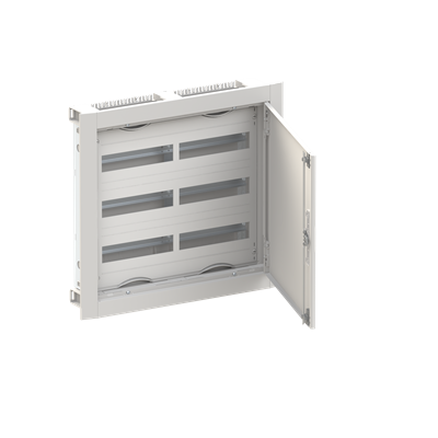 Табло за скрит монтаж ComfortLine 3х24мод. CU23V (72) с плътна метална врата IP30 и Н и РЕ клеми ABB, 2CPX052612R9999