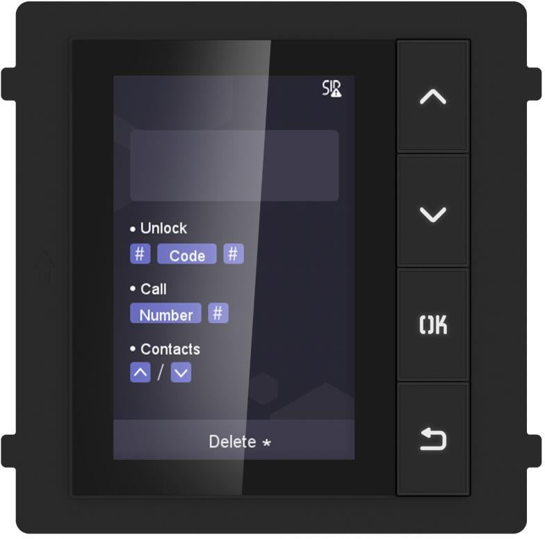 Модул LCD дисплей с адресна книга за входен панел KD8, Hikvision, HIKVISION - домофонни системи, DS-KD-DIS