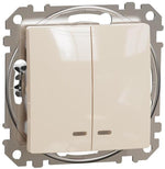 Сериен ключ с подсветка цвят Крем Sedna SE, SCHNEIDER ELECTRIC, SDD112105L