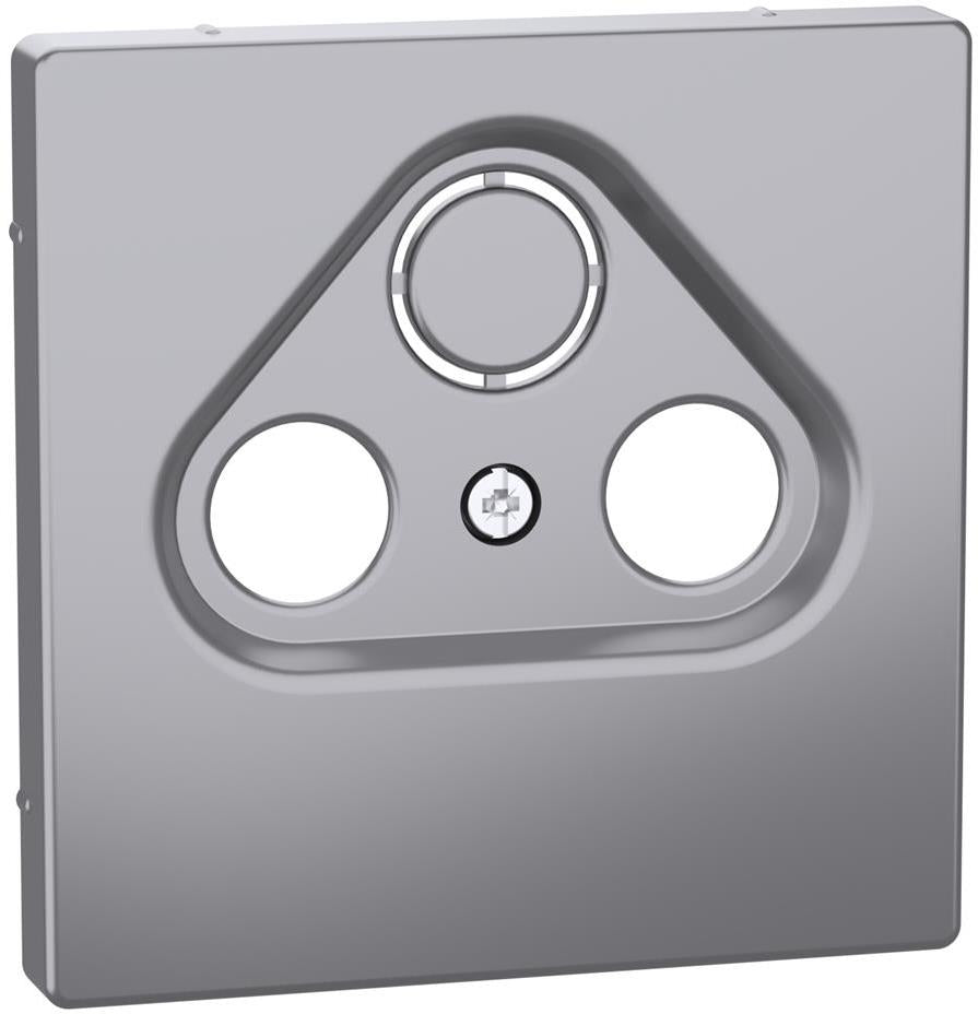 Лицев панел за TV+SAT цвят Неръждаема стомана System Design Merten SE, SCHNEIDER ELECTRIC, MEG4123-6036