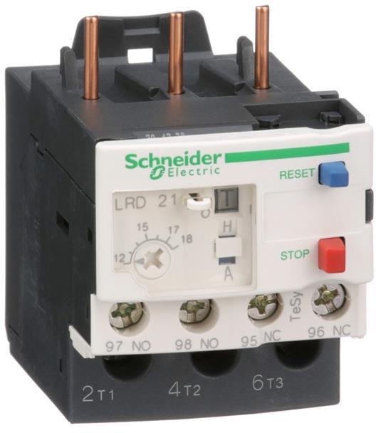 Термична защита TeSys D 12...18A 1NO-1NC SE, SCHNEIDER ELECTRIC НИСКО НАПРЕЖЕНИЕ, LRD21