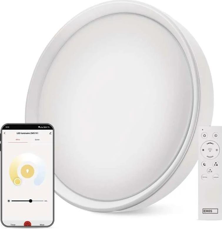 Плафон LED DN400 30W CCT 1800lm 115° димируем 30000h IP20 Wi-Fi GoSmart EMOS