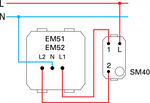 Светлинен индикатор с 3D табелка "Мъже" 2 мод. Modul TEM, EM52RG90