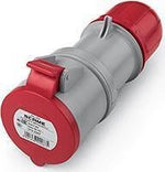 Промишлен подвижен контакт 3P+N+Е 32A IP54 серия Optima Scame-313.3247 червен/сив