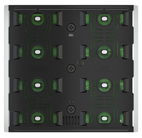 Пулт за управление с 4 бутона KNX 80x80 RW FF EKINEX, EK-ED2-TP-RW
