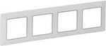 Рамка 4х цвят Бяла с хром Valena Life Legrand, LEGRAND, 754034