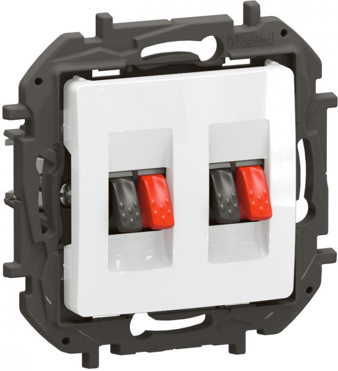 Розетка за тонколони двойна цвят Бял Niloe New Legrand, LEGRAND, NP4411WH