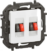 Розетка за тонколони двойна цвят Бял Niloe New Legrand, LEGRAND, NP4411WH