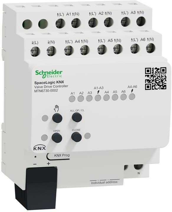 Актуатор вентили SpaceLogic 6x 4DIN KNX SE, MTN6730-0002