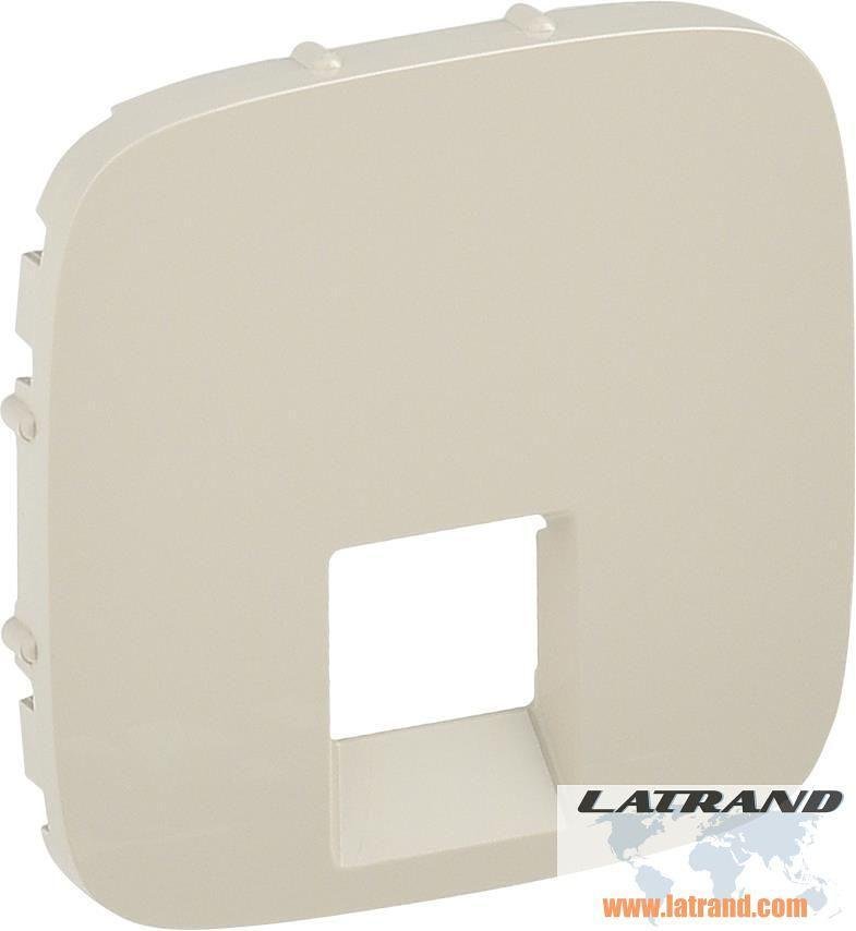 Лицев панел за единична RJ45/RJ11 розетка цвят Крем Valena Allure Legrand - 755416