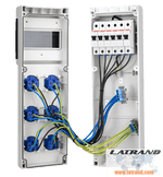 Табло 632.3530 тип А сглобено с индустриални контакти Scame и токови защити ABB - 632.3530-A