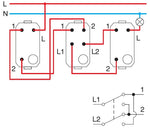Кръстат ключ 16A 1 мод. Modul TEM, SM70