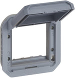 Адаптер за Mosaic 45x45мм с плътен капак механизъм цвят Сив IP55 Plexo New Legrand, LEGRAND, 69584L