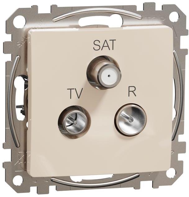 Розетка TV+FM+SAT цвят Крем Sedna SE, SCHNEIDER ELECTRIC, SDD112481