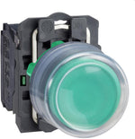 Бутон сглобен зелен 1NO със защитно капаче Ø22mm XB5 SE, SCHNEIDER ELECTRIC НИСКО НАПРЕЖЕНИЕ, XB5AP31
