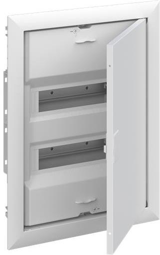 Табло за скрит монтаж ComfortLine 2х12/14 (28) мод. серия UK600 с метална плътна врата IP30 и N и РЕ клеми ABB, 2CPX077841R9999