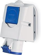 Промишлен комбиниран контакт 2P+Е 16A+шуко IP54 серия Optima Combi Scame-513.1653-DN
