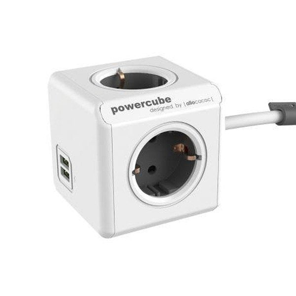 Разклонител Allocacoc PowerCube 1407 3 метра кабел 4 извода, 1407/DEEUPC