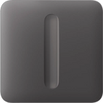Лицев панел за Smart димер самостоятелен, сив, SoloButton Ajax, AJAX, 98610.257.GR1