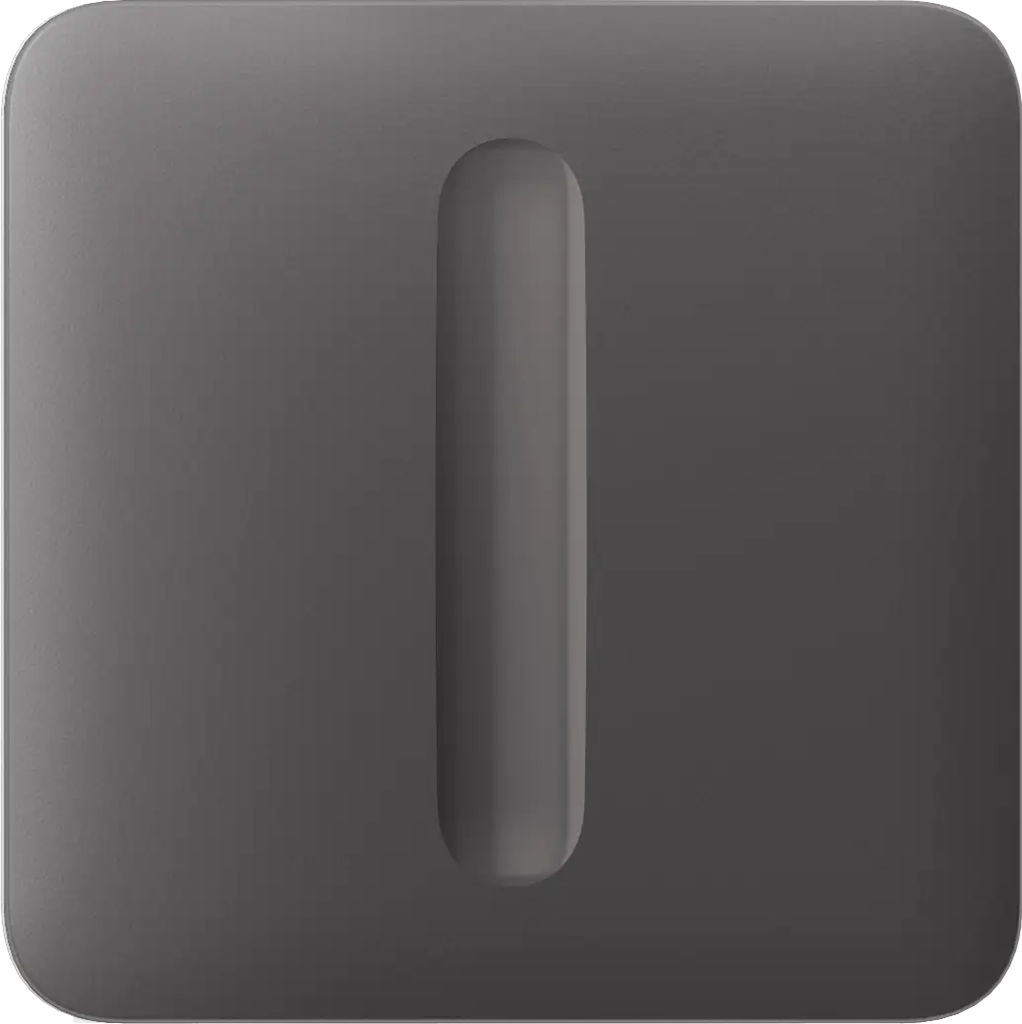 Лицев панел за Smart димер самостоятелен, сив, SoloButton Ajax, AJAX, 98610.257.GR1